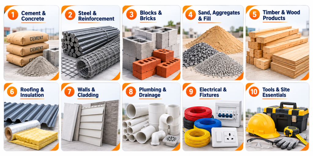 Building Materials Checklist
