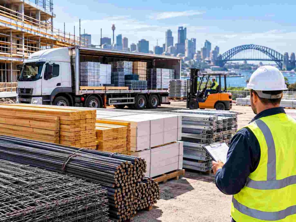 building materials delivery Sydney